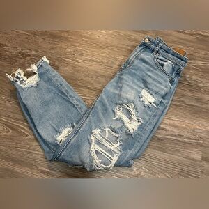 American Eagle Mom Jean Distressed